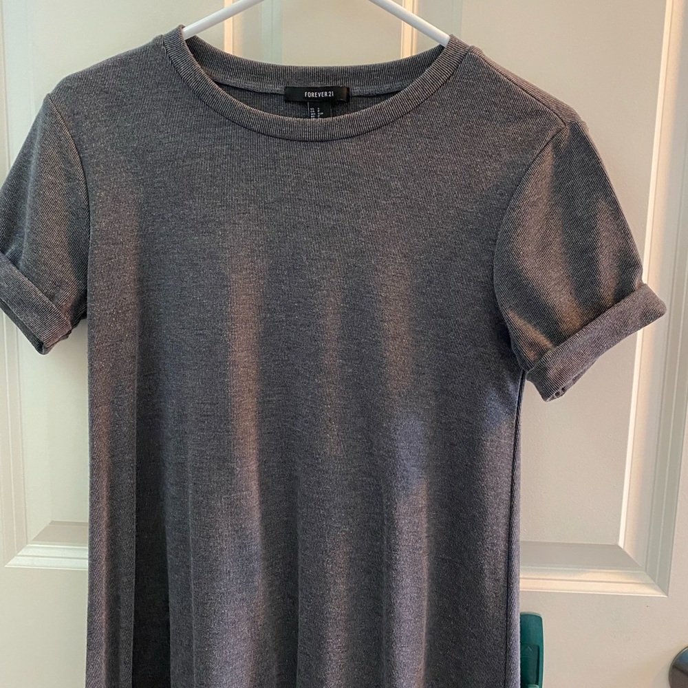 Grey t-shirt dress